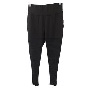 Pop Fit Black Capri Leggings Womens Medium Workout